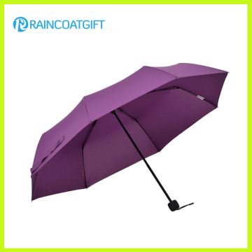 Classical Manual Open 3 Folding Umbrella Rum-085